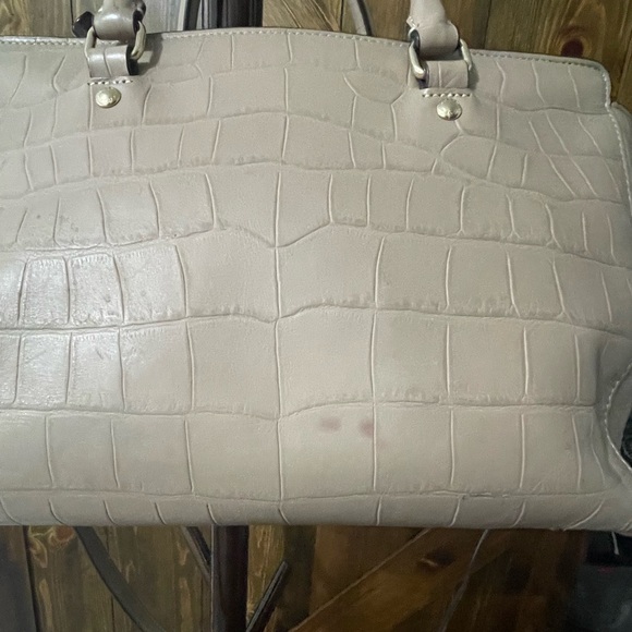 Coach 37099 Blake Carryall Croc Embossed Satchel Swagger Stone Beige Leather - Picture 4 of 10